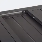 Tavolo da Giardino Allungabile Fino 240 cm in Alluminio Bianco o Tortora - Franz Viadurini