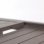 Tavolo da Giardino Allungabile Fino 240 cm in Alluminio Bianco o Tortora - Franz Viadurini