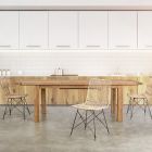 Tavolo da Giardino Allungabile Fino 250 cm in Legno di Teak Homemotion - Hunter Viadurini