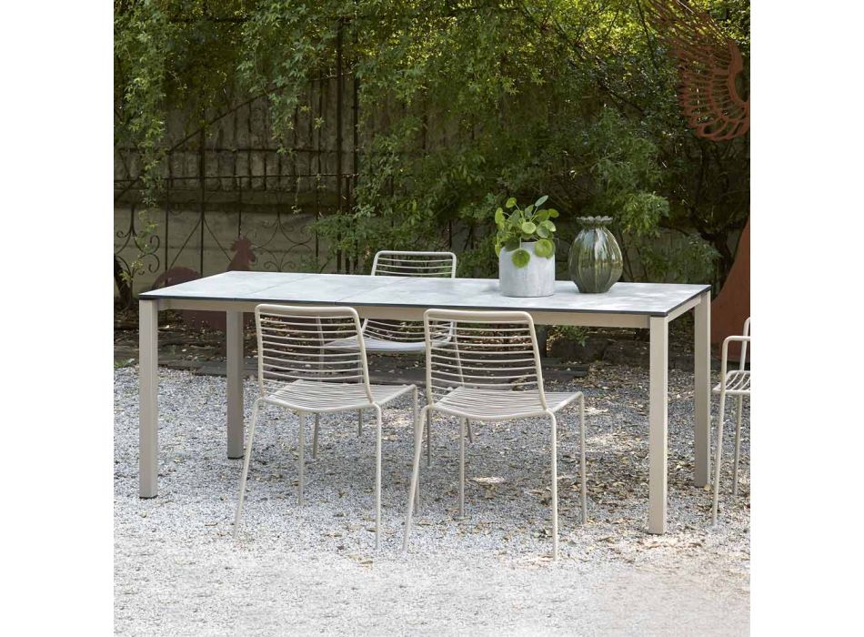 Tavolo da Giardino Allungabile Fino a 200 cm in Hpl Made in Italy - Anice Viadurini