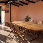 Tavolo da Giardino di Design Allungabile Fino 200 cm Ovale in Legno - Roxen Viadurini