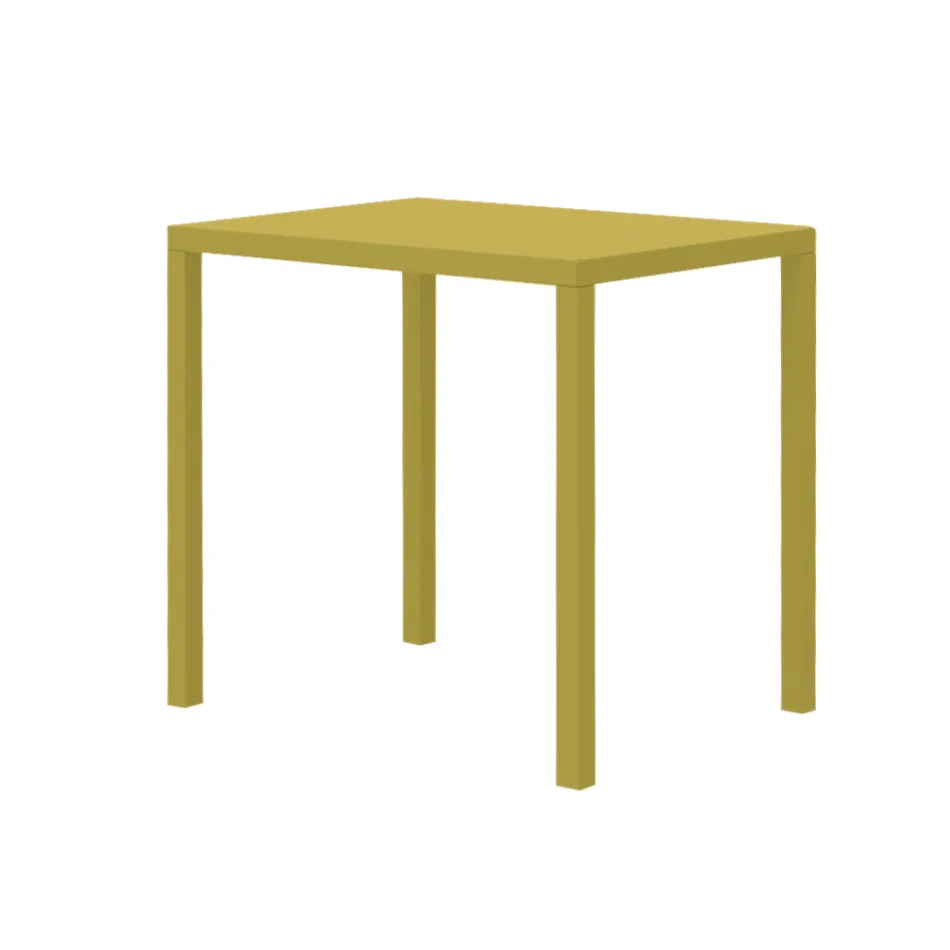 Tavolo da Giardino in Acciaio Zincato Rettangolare Made in Italy - Azul Viadurini