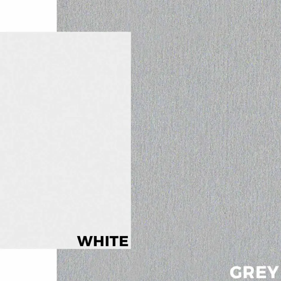 Tavolo da Giardino in Alluminio Bianco e Laminato Design Moderno - Oceania2 Viadurini