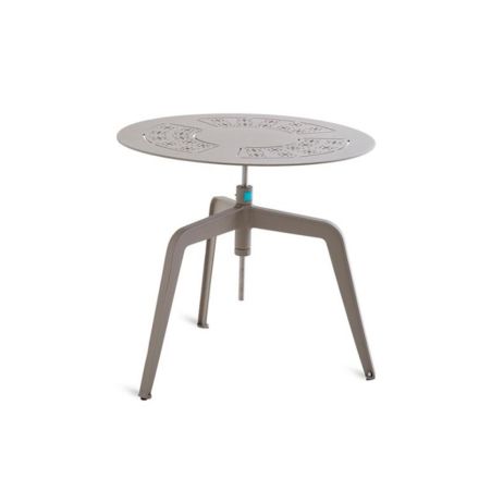 Tavolo da Giardino in Alluminio Regolabile in Altezza Made in Italy - Amata Viadurini