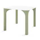 Tavolo da Giardino in Hpl con Gambe in Polietilene Made in Italy - Glen Viadurini