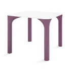 Tavolo da Giardino in Hpl con Gambe in Polietilene Made in Italy - Glen Viadurini