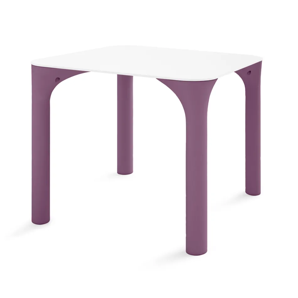 Tavolo da Giardino in Hpl con Gambe in Polietilene Made in Italy - Glen Viadurini