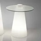 Tavolo da interni luminoso Slide Peak(H80)polietilene vetro made Italy Viadurini