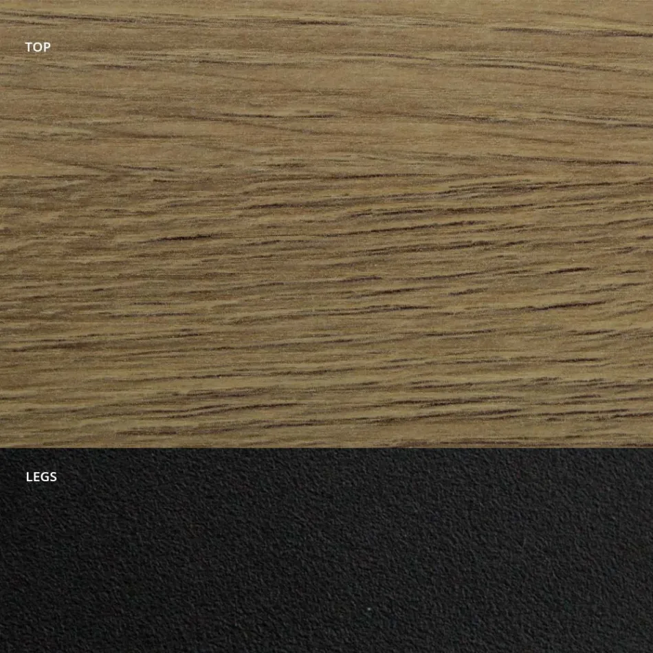 Tavolo da Pranzo a Botte in Laminato Effetto Legno Made in Italy - Grotta Viadurini