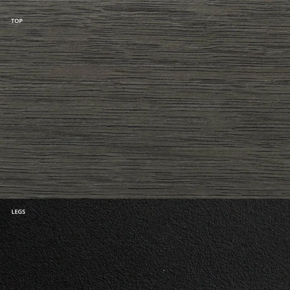 Tavolo da Pranzo a Botte in Laminato Effetto Legno Made in Italy - Grotta Viadurini