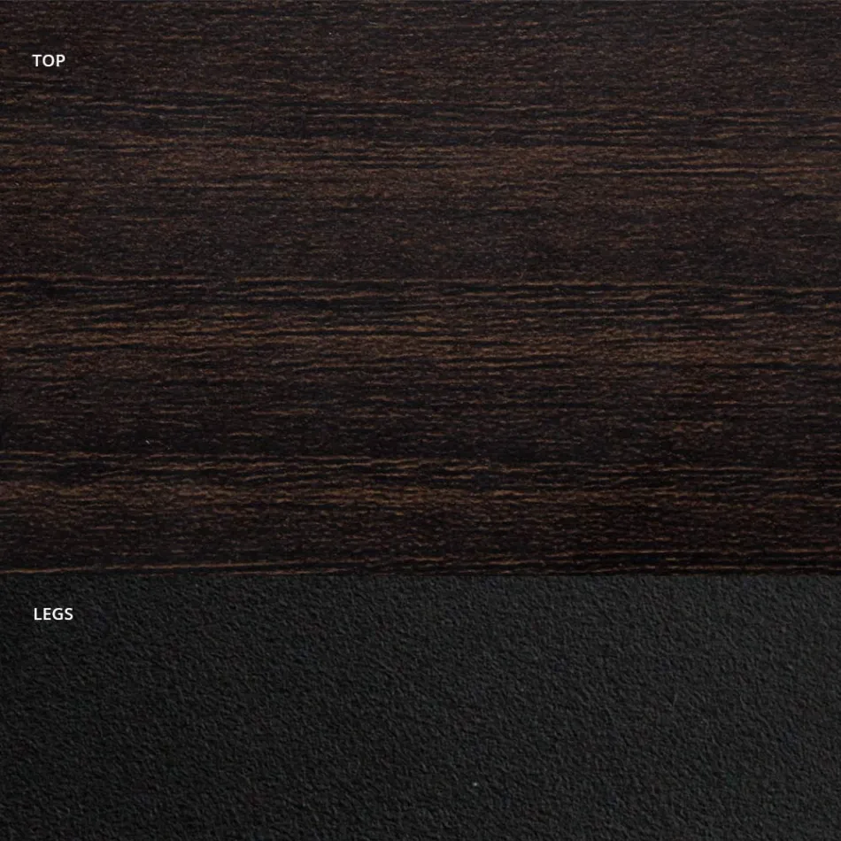 Tavolo da Pranzo a Botte in Laminato Effetto Legno Made in Italy - Grotta Viadurini