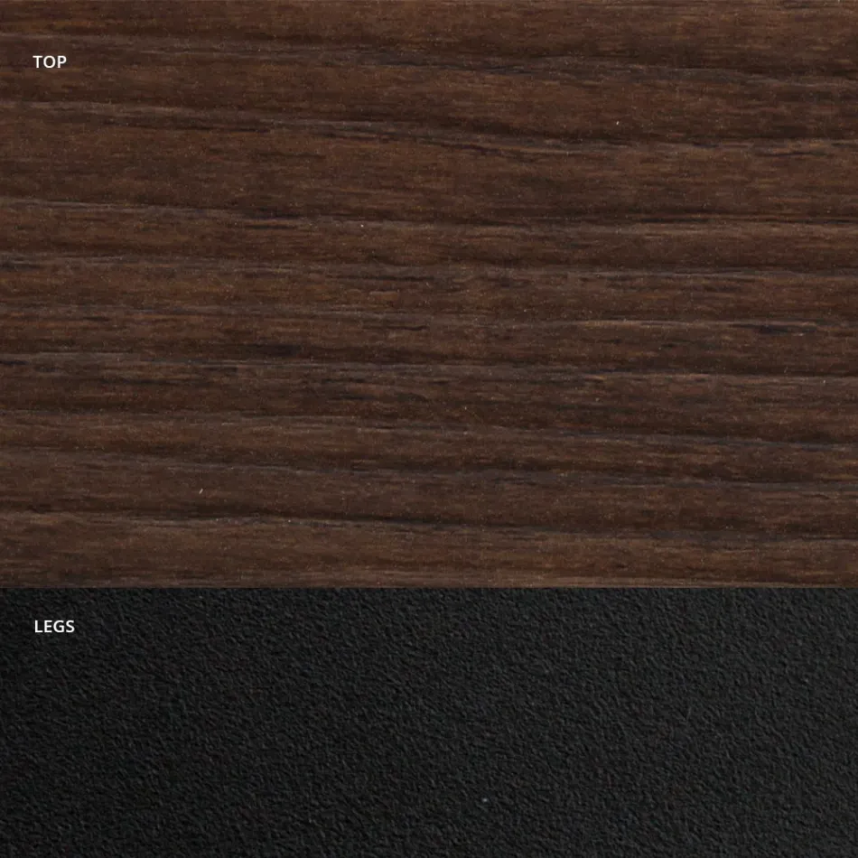 Tavolo da Pranzo a Botte in Laminato Effetto Legno Made in Italy - Grotta Viadurini