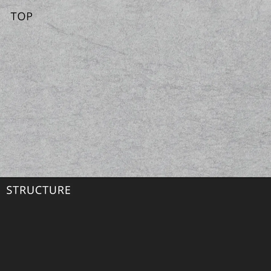 Tavolo da Pranzo Allungabile 318 cm da Esterno in Alluminio e Gres - Filomena Viadurini