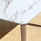 Tavolo da Pranzo Allungabile 318 cm da Esterno in Alluminio e Gres - Filomena Viadurini