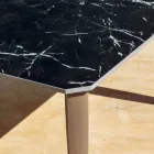 Tavolo da Pranzo Allungabile 318 cm da Esterno in Alluminio e Gres - Filomena Viadurini