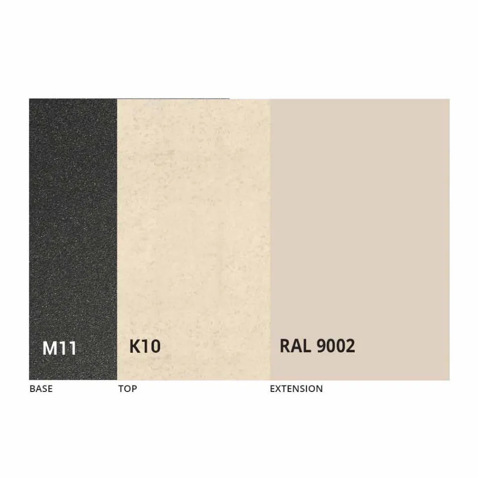 Tavolo da Pranzo Allungabile a 180 cm in Ceramica Made in Italy - Pitagora Viadurini