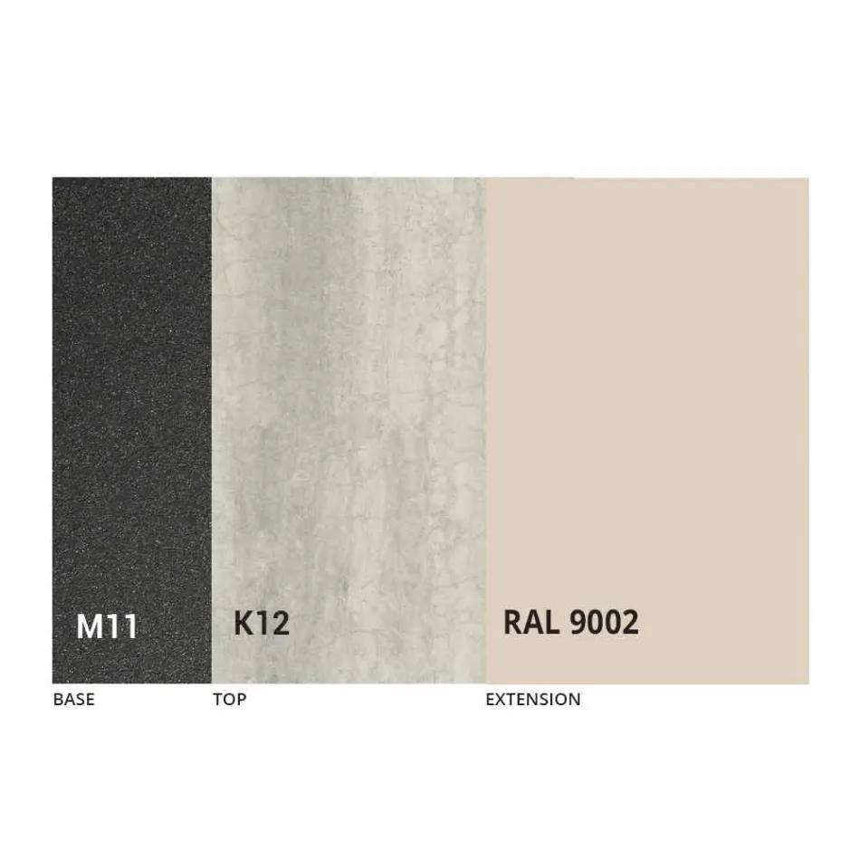 Tavolo da Pranzo Allungabile a 180 cm in Ceramica Made in Italy - Pitagora Viadurini