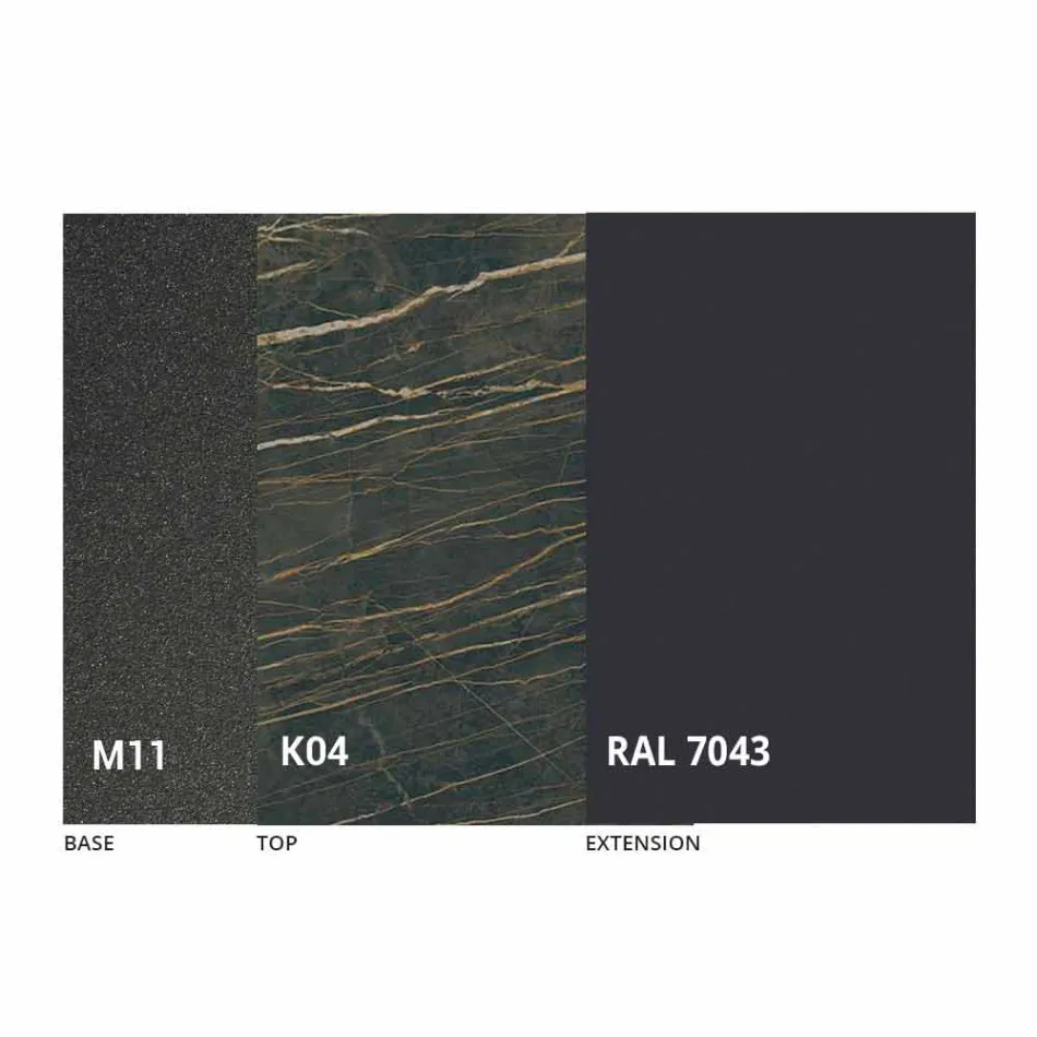 Tavolo da Pranzo Allungabile a 180 cm in Ceramica Made in Italy - Pitagora Viadurini