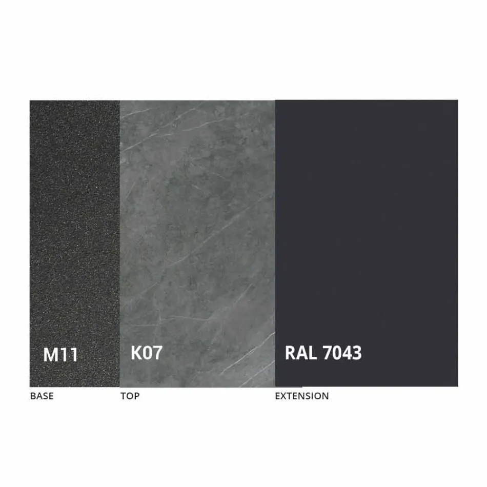 Tavolo da Pranzo Allungabile a 180 cm in Ceramica Made in Italy - Pitagora Viadurini