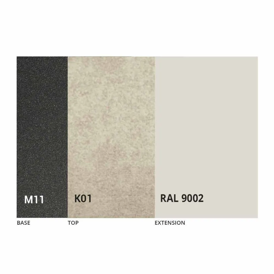 Tavolo da Pranzo Allungabile a 180 cm in Ceramica Made in Italy - Pitagora Viadurini