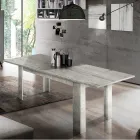 Tavolo da Pranzo Allungabile a 210 cm Design in Legno Sostenibile - Perro Viadurini