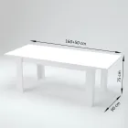 Tavolo da Pranzo Allungabile a 210 cm Design in Legno Sostenibile - Perro Viadurini