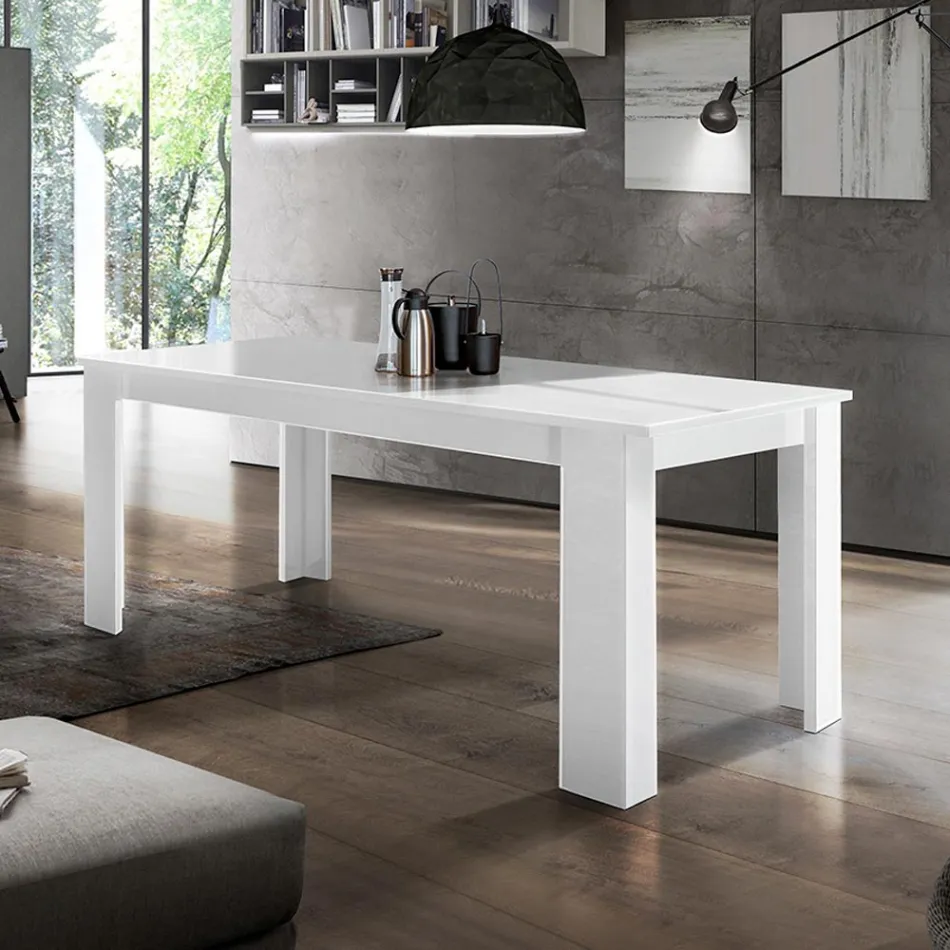 Tavolo da Pranzo Allungabile a 210 cm Design in Legno Sostenibile - Perro Viadurini