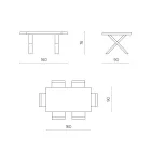 Tavolo da Pranzo Allungabile a 260 cm Effetto Legno Made in Italy - Lenova Viadurini