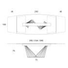 Tavolo da Pranzo Allungabile a 290 cm in Metallo e Piano Ceramica - Ricolo Viadurini
