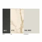 Tavolo da Pranzo Allungabile a 298 cm in Metallo e Piano in Ceramica - Anaconda Viadurini