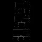 Tavolo da Pranzo Allungabile a 298 cm in Nobilitato Made in Italy - Fedemo Viadurini