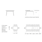 Tavolo da Pranzo Allungabile a 310 cm in Laminato Made in Italy - Settanta Viadurini