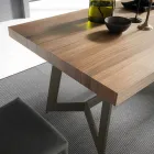 Tavolo da Pranzo Allungabile Fino a 160 cm in Legno Made in Italy - Eugenia Viadurini