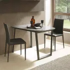 Tavolo da Pranzo Allungabile Fino a 170 cm in Ceramica Made in Italy - Tremiti Viadurini
