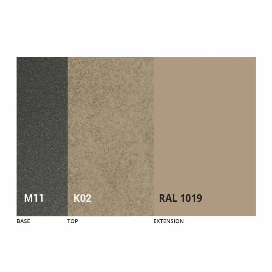 Tavolo da Pranzo Allungabile Fino a 170 cm in Ceramica Made in Italy - Tremiti Viadurini