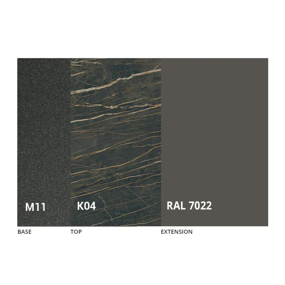 Tavolo da Pranzo Allungabile Fino a 170 cm in Ceramica Made in Italy - Tremiti Viadurini