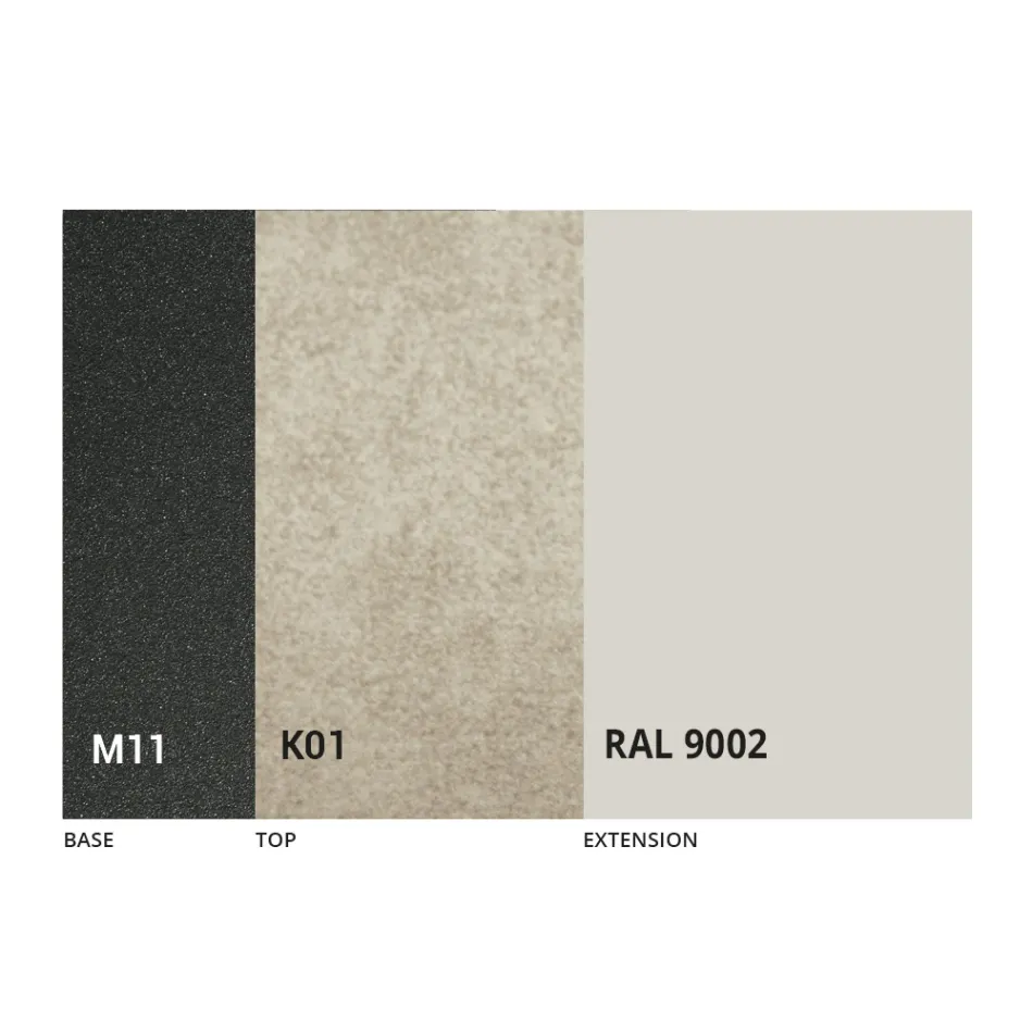 Tavolo da Pranzo Allungabile Fino a 170 cm in Ceramica Made in Italy - Tremiti Viadurini