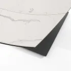 Tavolo da Pranzo Allungabile Fino a 180 cm in Ceramica e Acciaio - Catone Viadurini