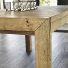 Tavolo da pranzo allungabile fino a 240 cm impiallacciato rovere Ciro Viadurini
