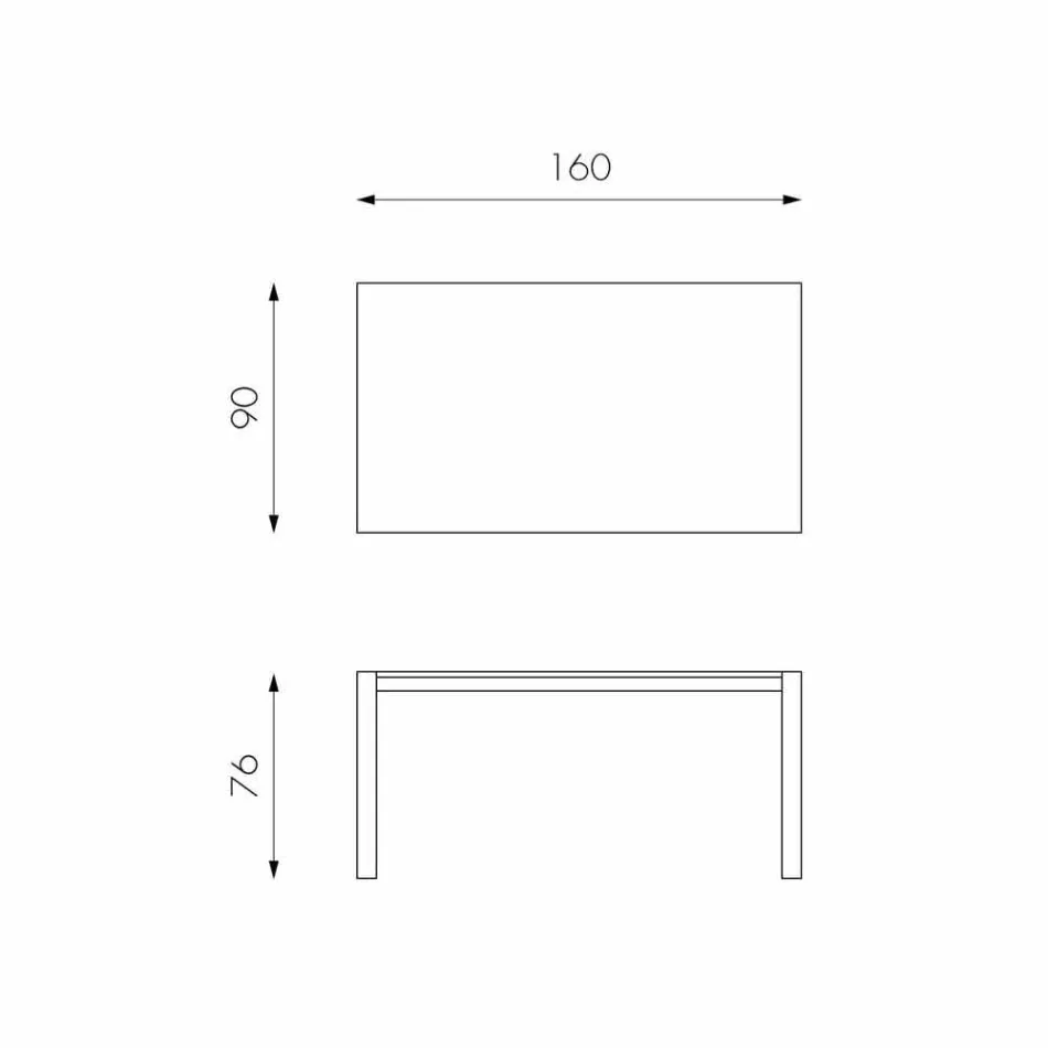 Tavolo da pranzo allungabile fino a 240 cm impiallacciato rovere Ciro Viadurini