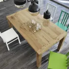 Tavolo da pranzo allungabile fino a 240 cm impiallacciato rovere Ciro Viadurini