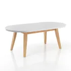 Tavolo da Pranzo Allungabile Fino a 270 cm in Mdf e Legno Massello - Fedora Viadurini