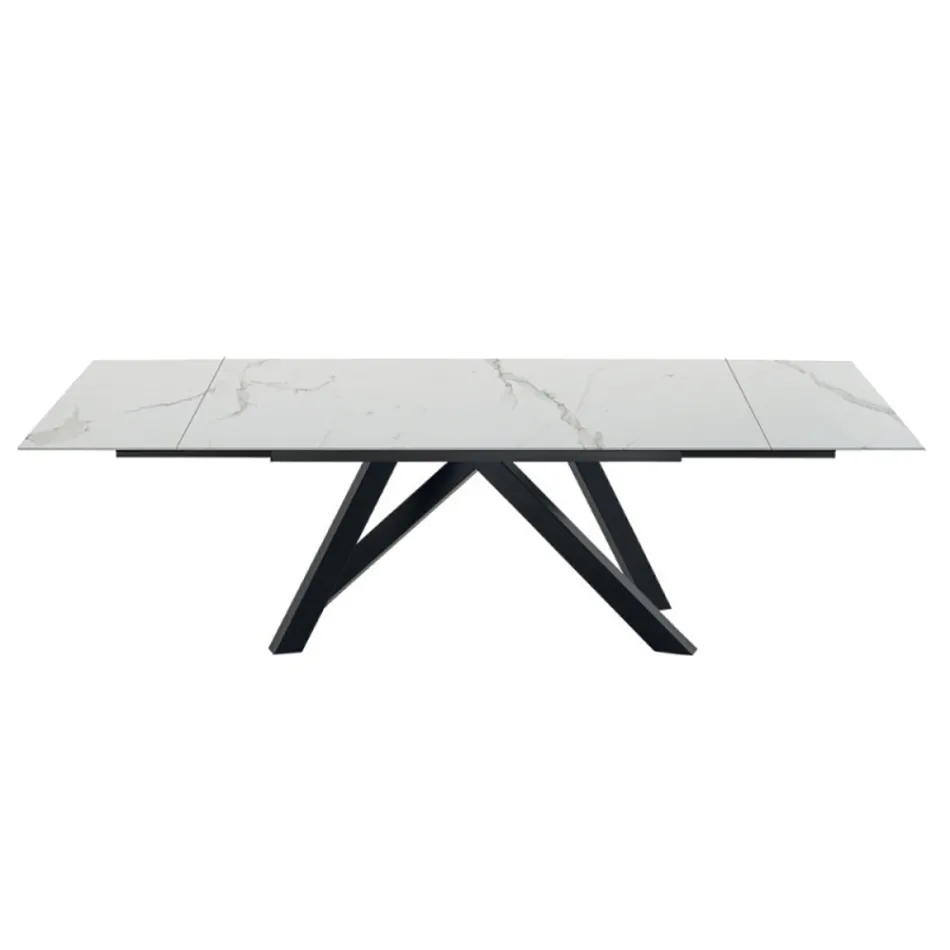 Tavolo da Pranzo Allungabile Fino a 278 cm in Laminam Made in Italy - Settimmio Viadurini