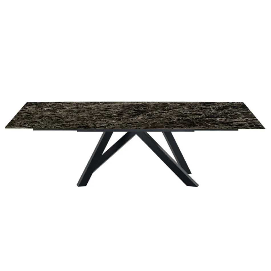Tavolo da Pranzo Allungabile Fino a 278 cm in Laminam Made in Italy - Settimmio Viadurini