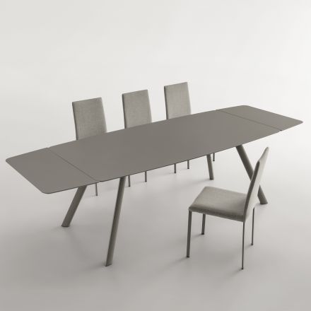 Tavolo da Pranzo Allungabile Fino a 280 cm in Fenix Made in Italy - Lingotto Viadurini