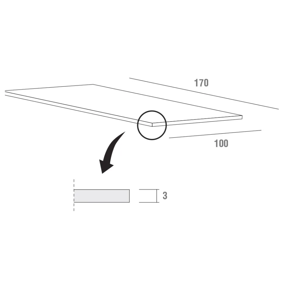 Tavolo da Pranzo Allungabile Fino a 280 cm in Fenix Realizzato in Italia - Eolo Viadurini