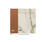 Tavolo da Pranzo Allungabile fino a 280 o 298 cm Ceramica Metallo - Revia Viadurini