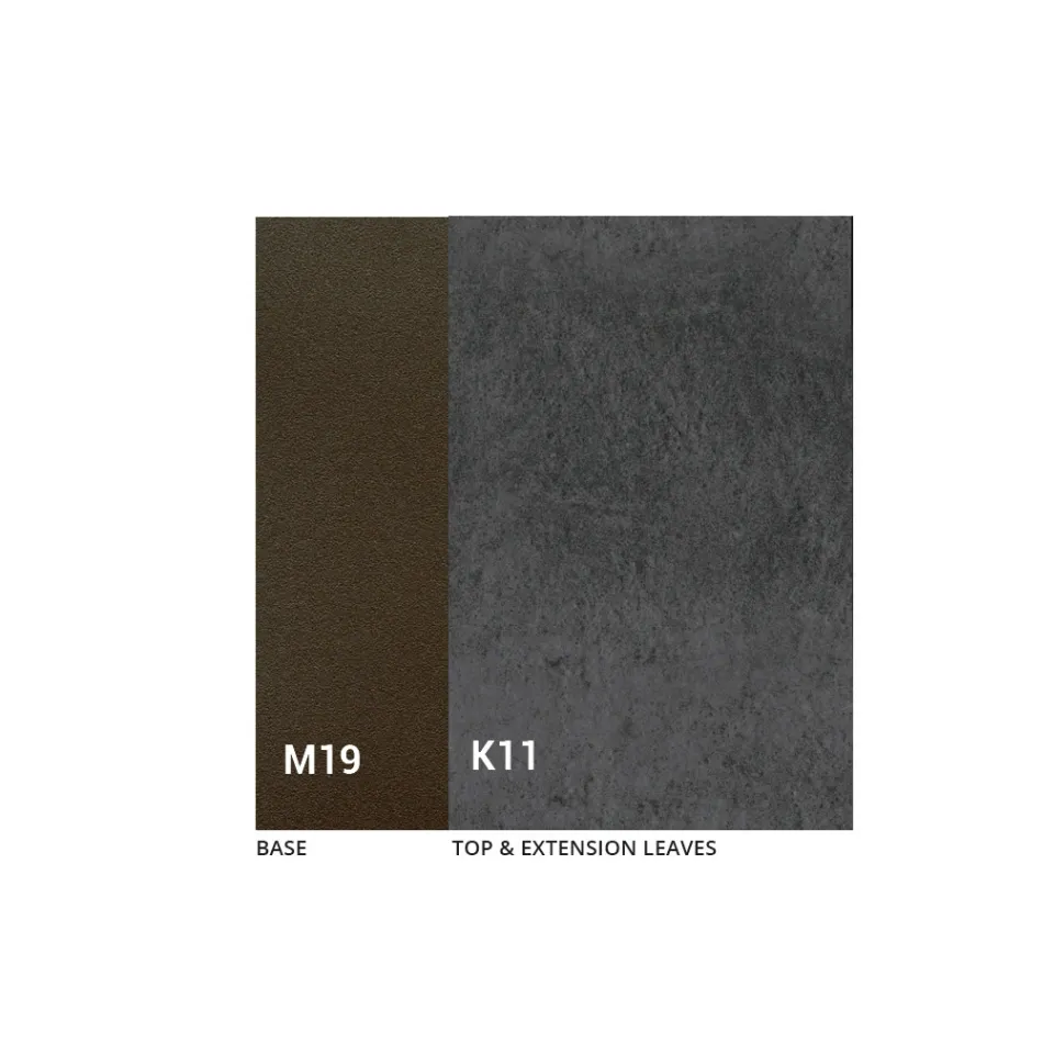 Tavolo da Pranzo Allungabile fino a 280 o 298 cm Piano Ceramica - Nomia Viadurini