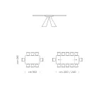 Tavolo da Pranzo Allungabile Fino a 300 cm in Fenix Made in Italy - Dalmata Viadurini