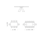 Tavolo da Pranzo Allungabile Fino a 300 cm in Fenix Made in Italy - Dalmata Viadurini